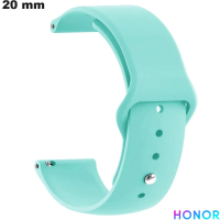 Verkauf von erschwinglichem blauen Silikon-Smartwatch-Armband Honor 20mm