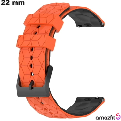 Bracelet Orange Amazfit Silicone 22 mm de montre