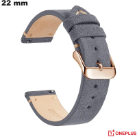 Echtes Lederarmband für OnePlus Grau 22 mm Smartwatch kaufen