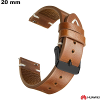 Armband Braun echtes Leder 20mm Uhr Huawei Look von hoher Qualität