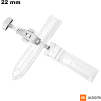 Armband 22mm Uhr Echtes Leder Xiaomi Weiß günstig