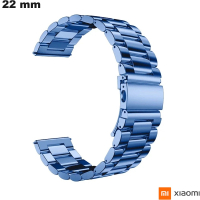 Armband Blau Xiaomi Muschel Metall Uhr 22mm von hoher Qualität