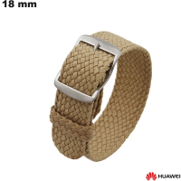 Beige Huawei Uhrenarmband 18 mm Stoff | Versand in 24h