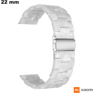 Bracelet Résine montre 22 mm Xiaomi Blanc