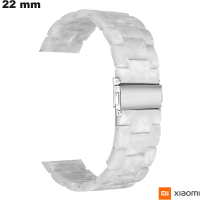Bracelet Résine montre 22 mm Xiaomi Blanc
