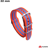 Armband Orange Stoff Huawei Smartwatch 22mm / Versand für 3,99€