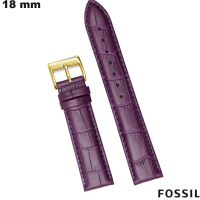 Armband Fossil 18 mm echtes Leder für Uhr lila günstig