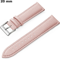 Echtheit Lederarmband 20mm Uhr Rosa universell günstig