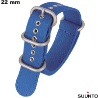 Blauwe Suunto 22 mm Horloge Band van Stof | Gratis Verzending