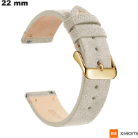 Verkauf Armband 22mm für Xiaomi Beige im handwerklichen Stil Uhr
