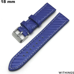 Pulsera de cuero auténtico para reloj inteligente Withings Azul