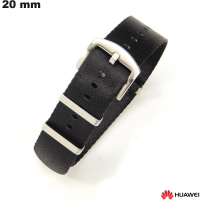 Armband aus schwarzem Nylon für Huawei Smartwatch 20 mm günstig