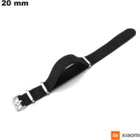 Bracelet smartwatch 20mm Tissu Noir Xiaomi