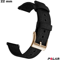 Armband schwarz 22mm intelligente Uhr Polar Qualitätsstoff