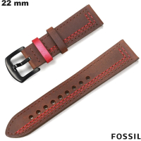 Echtheitsleder Armband 22mm Braun Fossil günstig