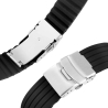 Silikon-Uhrenarmband 20mm Schwarz - Bester Preis