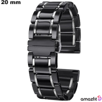 Amazfit Armband 20 mm Keramik Uhr Schwarz \ Schnelle Lieferung