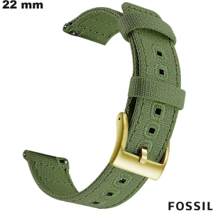 Fossil Textil Smartwatch Armband 22mm Grün günstig