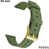 Fossil Textile 22mm Groene Slimme Horloge Bracelet Goedkoop
