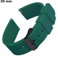 Armband 20 mm Gummi wasserdichte Uhr Grün \ Kostenloser Versand