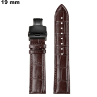 Uhrenarmband 19 mm Braun Echtes Leder - Kostenloser Versand