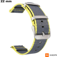 Armband für Uhr Grau Stoff 22 mm Xiaomi : Schnelle Lieferung