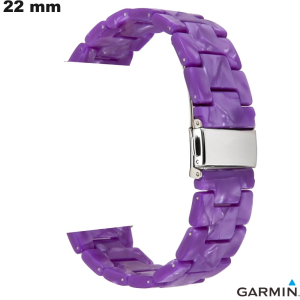 Armbanduhr aus Harz Garmin Smartwatch 22mm günstig lila