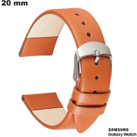 Acheter Bracelet Cuir véritable 20mm Marron de montre Samsung