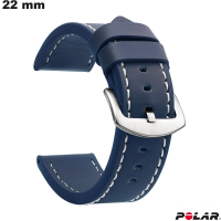 Armband 22mm voor horloge Blauw PU Leren Polar \ Verzendtijd 24u