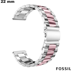 Bracelet Fossil de smartwatch Acier inoxydable 22 mm de qualité