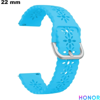 Verkauf Armband Gummi 22 mm Blau Honor für Uhr