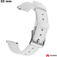 Armband 22mm für Huawei Smartwatch Weißer Stoff | Kostenloser Versand