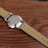 Armband für Uhren Grau Echtes Leder 21 mm ● Schnelle Lieferung