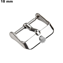 Stainless Steel Ardillon Bracelet Loop 18 mm Silver