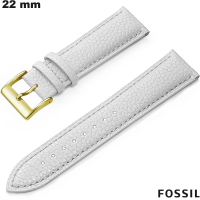 Armband für Uhr 22mm Weiß Fossil Echtes Leder günstig