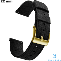 Kaufen Sie das Haylou Armband für die 22 mm Smartwatch aus Textil in Schwarz