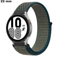 Armband 22mm Kratzer Uhr Grün Stoff # Schneller Versand