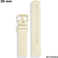 Armband Beige Withings Silicone 20 mm ● Schnelle Lieferung