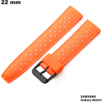 Bracelet smartwatch 22mm Orange Silicone Samsung pas cher