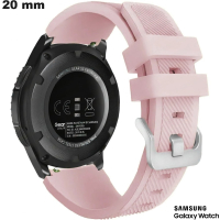 Acheter Bracelet de montre connectée Silicone 20mm Samsung Rose