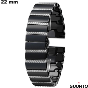 Kosteloze Zwarte Keramische Armband 22mm Suunto Slimme Horloge
