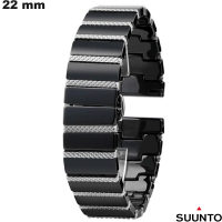 Kosteloze Zwarte Keramische Armband 22mm Suunto Slimme Horloge