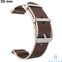 Armband 22mm Haylou Tissu Smartwatch Braun günstig