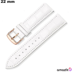 Bracelet Cuir véritable Amazfit 22mm (Bip 5, GTR 47mm)
