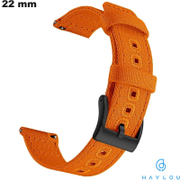 Verkauf Armbanduhrenarmband Orange 22 mm Stoff Haylou (R8, GST, ...)