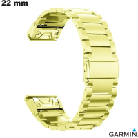 Armband 22 mm Edelstahl vergoldet Garmin Quickfit günstig