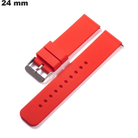 Armband aus silikon 24 mm für Uhr Rot günstig