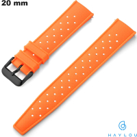 Haylou 20 mm Smartwatch-Armband aus orangefarbenem Gummi kaufen