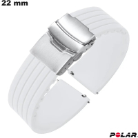 Armband Caoutchouc 22mm Polar Weiß für günstige Smartwatch