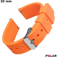 Verkauf von orangefarbenen 22 mm Silikon-Armbändern für Smartwatches Polar
